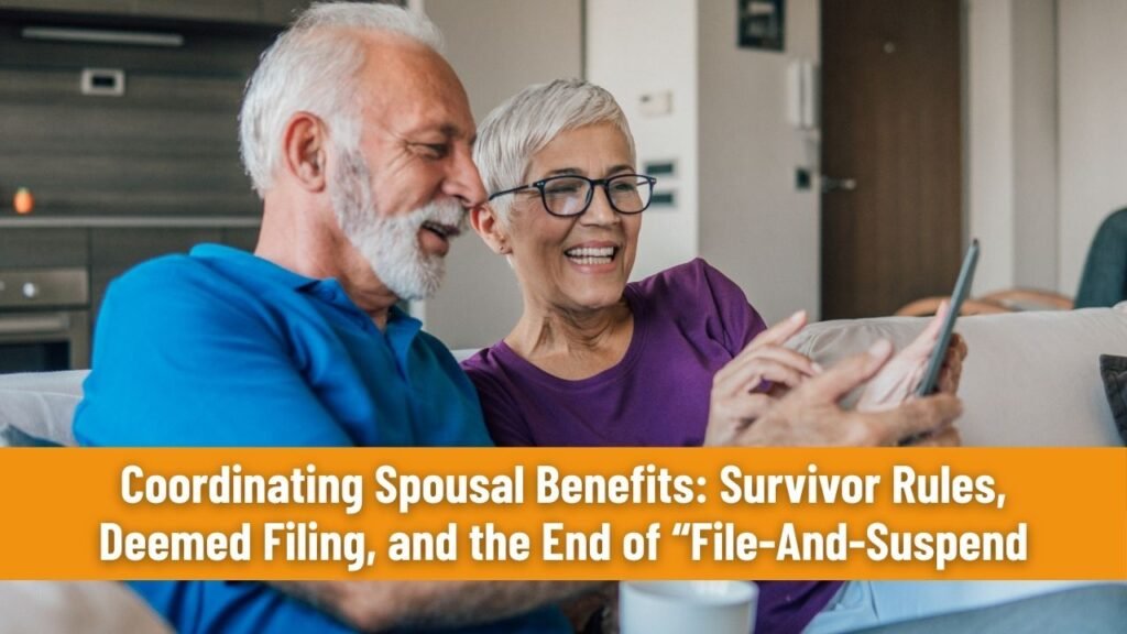 Coordinating Spousal Benefits: Survivor Rules, Deemed Filing, and the End of “File-And-Suspend