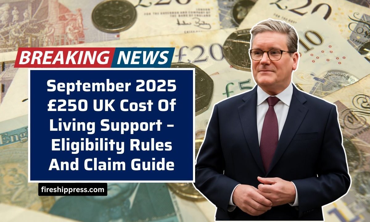 September 2025 £250 UK Cost Of Living Support – Eligibility Rules And Claim Guide